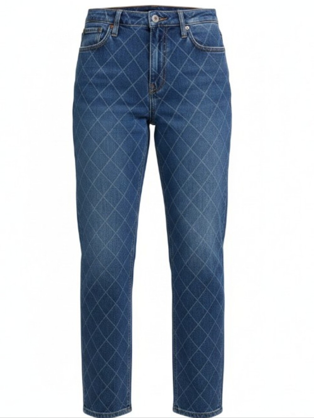 Hollister Ultra High Rise Dad Jeans Diamond Pattern Vintage Stretch W27 T31